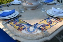 Eredi Bosca snc - Tavoli e Sedie - tavolo decorato ceramica - Pesaro localit Cattabrighe